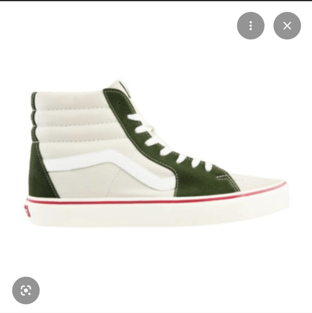 Vans  Sk8-Hi Sneakers - Green and White